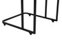Hanah Home Ce Metal Zigon - 9404 Juego de Mesas Nido (3 Piezas) Blanco y Negro